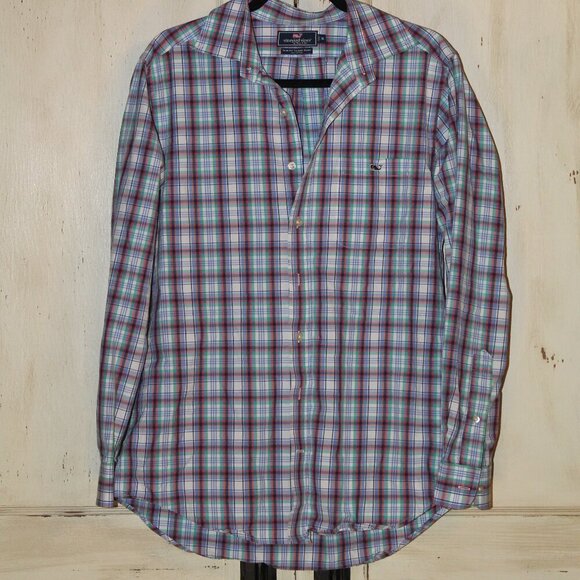 Vineyard Vines Other - Vineyard Vines Slim Fit Tucker multicolor plaid long sleeve button up shirt sz M